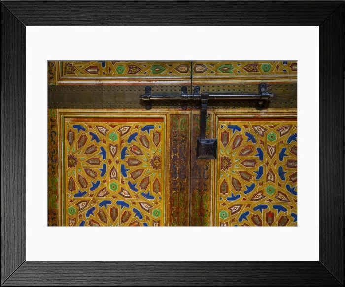 Framed Print : Interior door detail, Moulay Ismail Mausoleum, Medina, Meknes, Morocco, North Africa, Africa Framed Print : Interior door detail, Moulay Ismail Mausoleum, Medina, Meknes, Morocco, North Africa, Africa
