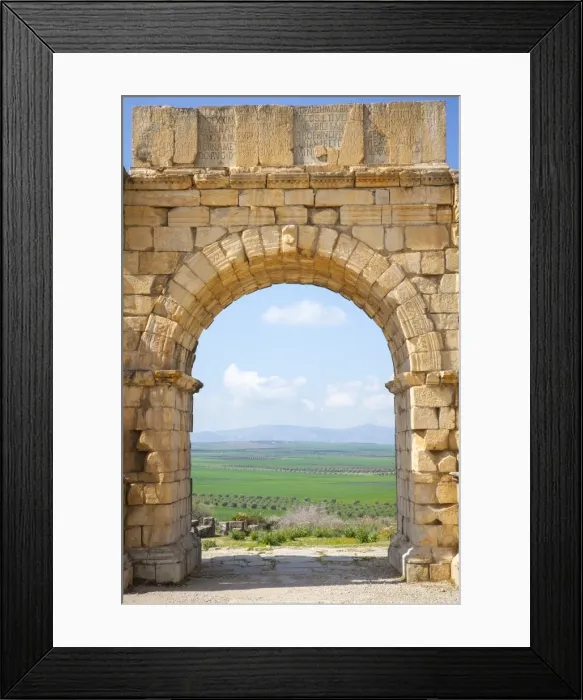 Framed Print : The Arch of Caracalla, Volubilis, UNESCO World Heritage Site, Morocco, North Africa, Africa Framed Print : The Arch of Caracalla, Volubilis, UNESCO World Heritage Site, Morocco, North Africa, Africa