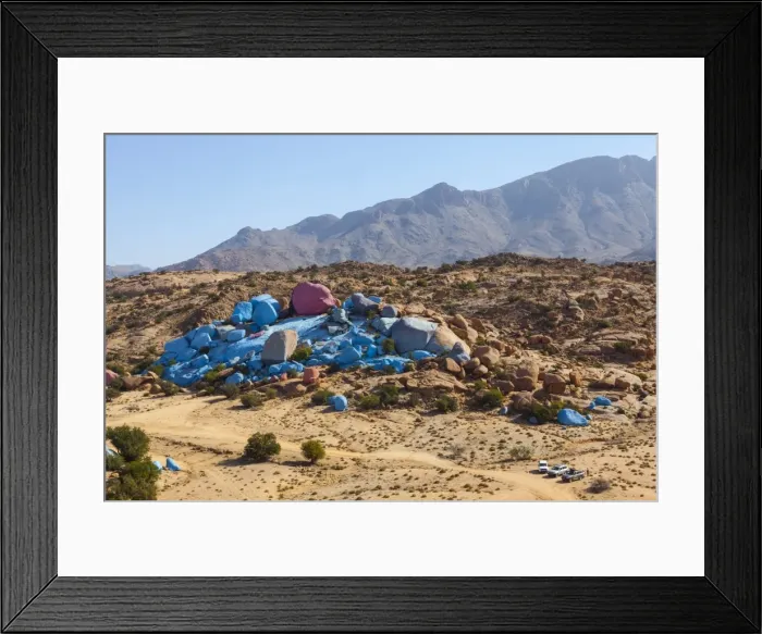 Framed Print : Painted Rocks, work of the Belgian Artist Jean Veran, Aguerd Oudad, Tafraoute, Anti Atlas, Morocco, North Africa, Africa Framed Print : Painted Rocks, work of the Belgian Artist Jean Veran, Aguerd Oudad, Tafraoute, Anti Atlas, Morocco, North Africa, Africa