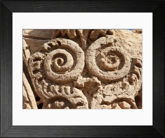 Framed Print : Detail of a column in the bath house, Apollonia, Libya, North Africa, Africa Framed Print : Detail of a column in the bath house, Apollonia, Libya, North Africa, Africa