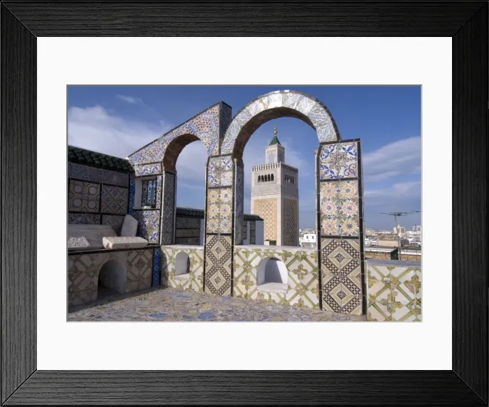 Framed Print : View over the Medina of Tunis and the main mosque, Tunisia, North Africa, Africa Framed Print : View over the Medina of Tunis and the main mosque, Tunisia, North Africa, Africa