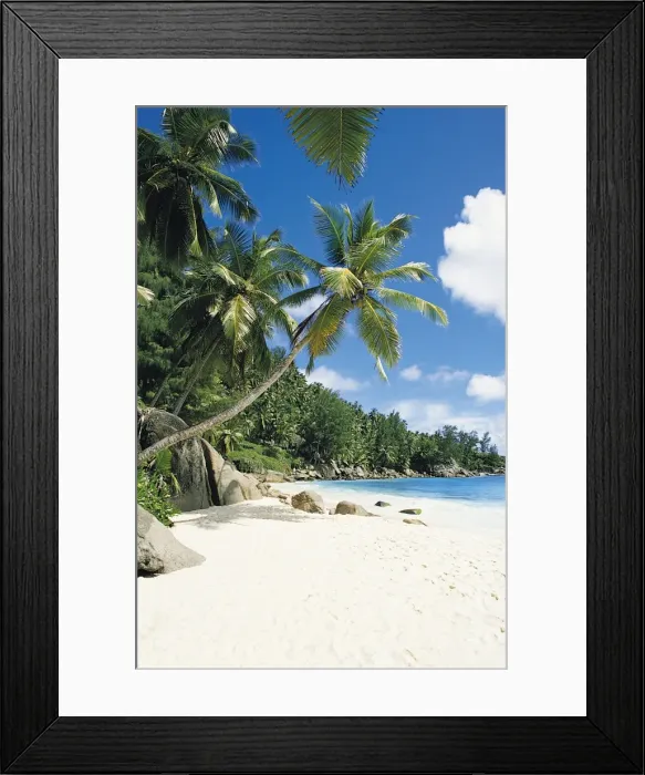 Framed Print : Beach, Seychelles