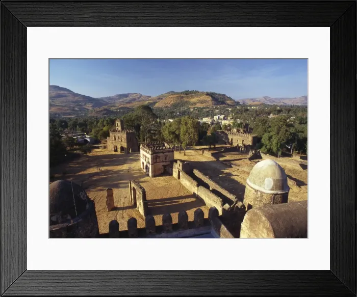 Framed Print : Royal Enclosure, Ethiopia, Africa Framed Print : Royal Enclosure, Ethiopia, Africa