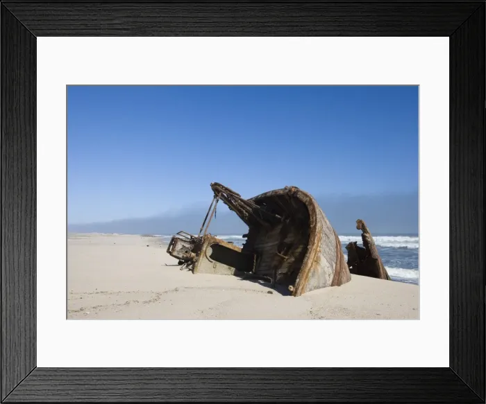 Framed Print : Ship wreck, Skeleton Coast, Namibia, Africa Framed Print : Ship wreck, Skeleton Coast, Namibia, Africa