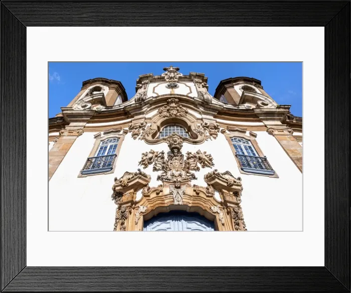 Framed Print : Detail of the facade of Nossa Senhora Do Carmo Church, Ouro Preto, UNESCO World Heritage Site, Minas Gerais, Brazil, South America Framed Print : Detail of the facade of Nossa Senhora Do Carmo Church, Ouro Preto, UNESCO World Heritage Site, Minas Gerais, Brazil, South America
