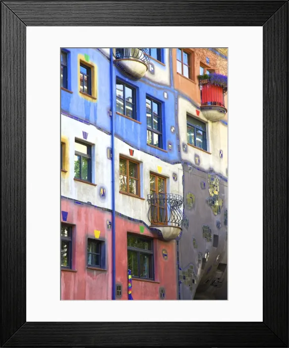 Framed Print : Hundertwasser Haus, Vienna, Austria, Europe Framed Print : Hundertwasser Haus, Vienna, Austria, Europe