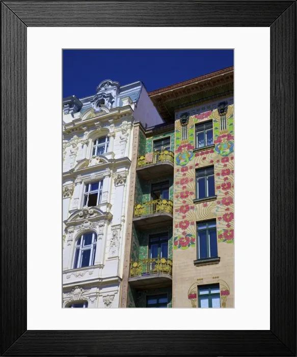 Framed Print : Otto Wagners Art Nouveau Apartments, Majolica House, Vienna, Austria, Europe Framed Print : Otto Wagners Art Nouveau Apartments, Majolica House, Vienna, Austria, Europe