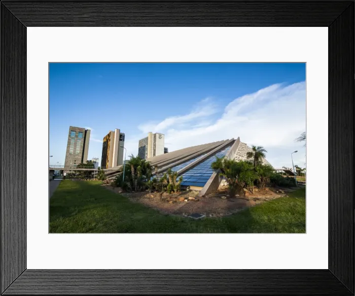 Framed Print : Teatro (The Theater), Brasilia, Brazil, South America