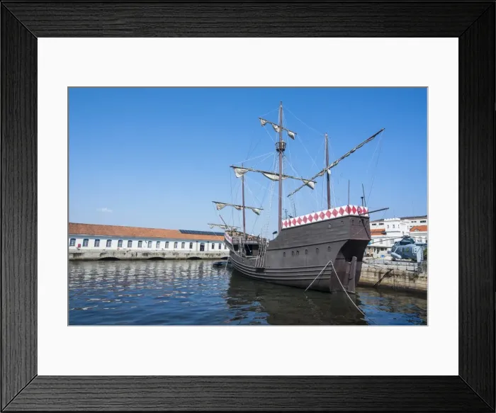 Framed Print : Old schooner in the harbour of Rio de Janeiro, Brazil, South America Framed Print : Old schooner in the harbour of Rio de Janeiro, Brazil, South America