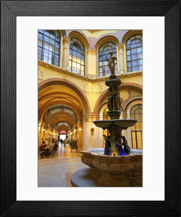 Framed Print : Fountain in Freyung Passage, Vienna, Austria, Europe Framed Print : Fountain in Freyung Passage, Vienna, Austria, Europe