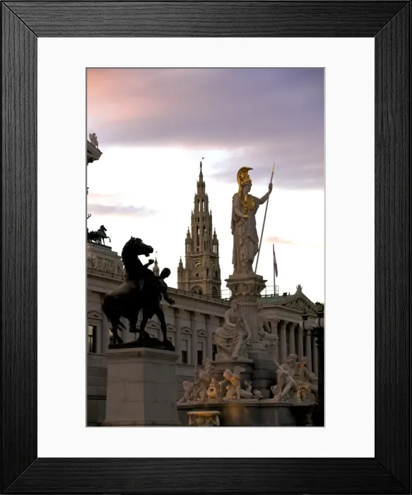 Framed Print : Austrian Parliament Building and Vienna City Hall, Vienna, Austria, Europe Framed Print : Austrian Parliament Building and Vienna City Hall, Vienna, Austria, Europe