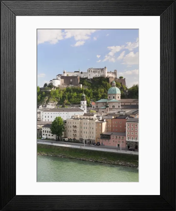 Framed Print : The Old Town, UNESCO World Heritage Site, with Hohensalzburg Fortress, Dom Cathedral and Neue Residenz Palace, Salzburg, Salzburger Land, Austria, Europe Framed Print : The Old Town, UNESCO World Heritage Site, with Hohensalzburg Fortress, Dom Cathedral and Neue Residenz Palace, Salzburg, Salzburger Land, Austria, Europe