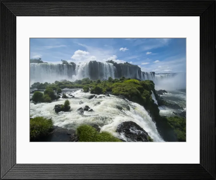 Framed Print : Foz de Iguazu (Iguacu Falls), the largest waterfalls in the world, Iguacu National Park, UNESCO World Heritage Site, Brazil, South America