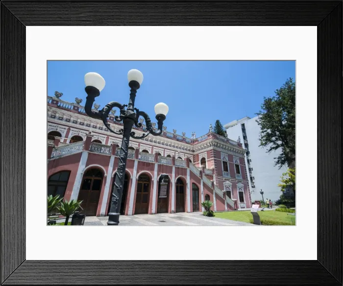 Framed Print : Pink Cruz e Sousa palace in Florianopolis, Santa Catarina State, Brazil, South America Framed Print : Pink Cruz e Sousa palace in Florianopolis, Santa Catarina State, Brazil, South America