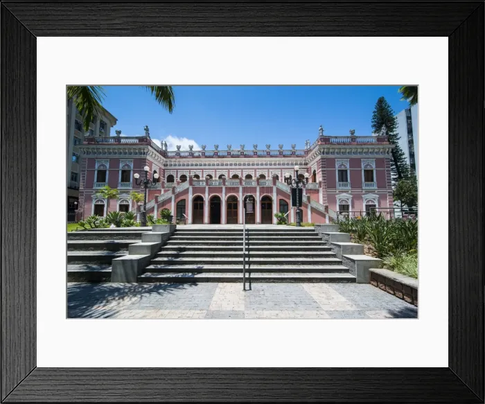 Framed Print : Pink Cruz e Sousa palace in Florianopolis, Santa Catarina State, Brazil, South America Framed Print : Pink Cruz e Sousa palace in Florianopolis, Santa Catarina State, Brazil, South America