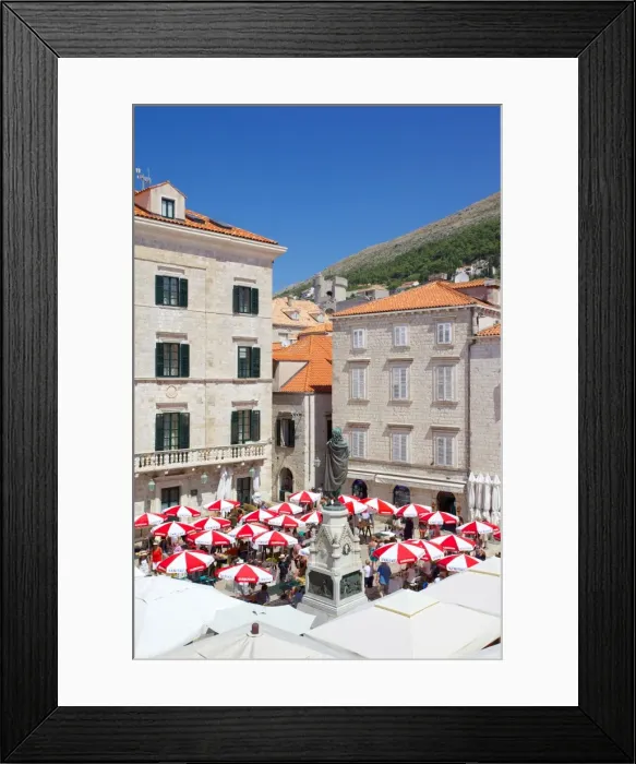 Framed Print : Market, Gunduliceeva Poljana, Dubrovnik, Dalmatia, Croatia, Europe Framed Print : Market, Gunduliceeva Poljana, Dubrovnik, Dalmatia, Croatia, Europe