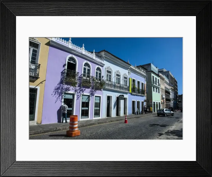Framed Print : Colonial architecture in the Pelourinho, UNESCO World Heritage Site, Salvador da Bahia, Bahia, Brazil, South America Framed Print : Colonial architecture in the Pelourinho, UNESCO World Heritage Site, Salvador da Bahia, Bahia, Brazil, South America