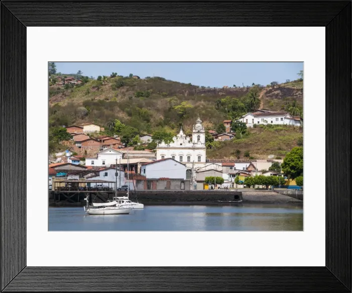Framed Print : View over Cachoeira and the Rio Paraguacu near Salvador da Bahia, Bahia, Brazil, South America Framed Print : View over Cachoeira and the Rio Paraguacu near Salvador da Bahia, Bahia, Brazil, South America