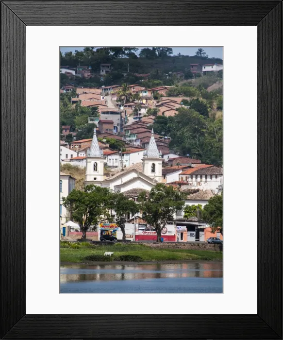 Framed Print : View over Cachoeira near Salvador da Bahia, Bahia, Brazil, South America Framed Print : View over Cachoeira near Salvador da Bahia, Bahia, Brazil, South America