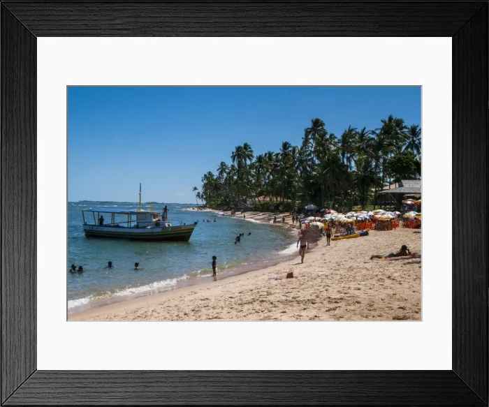 Framed Print : Tropical beach in Praia do Forte, Bahia, Brazil, South America Framed Print : Tropical beach in Praia do Forte, Bahia, Brazil, South America