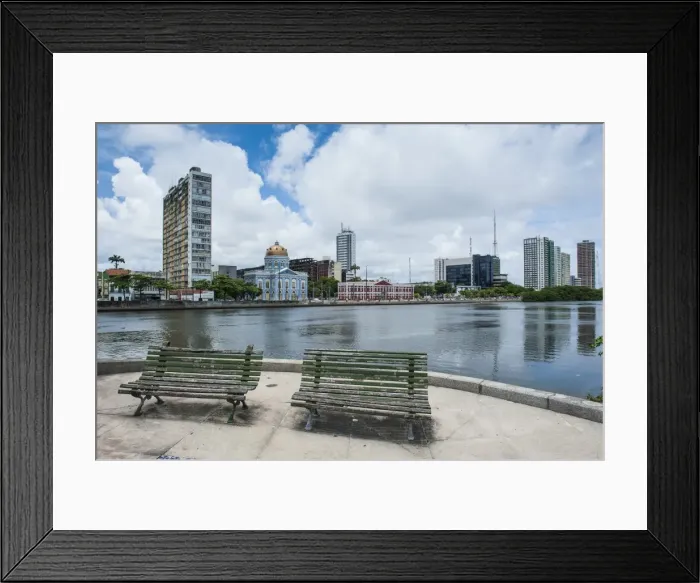 Framed Print : Historicla waterfront of Recife, Pernambuco, Brazil, South America