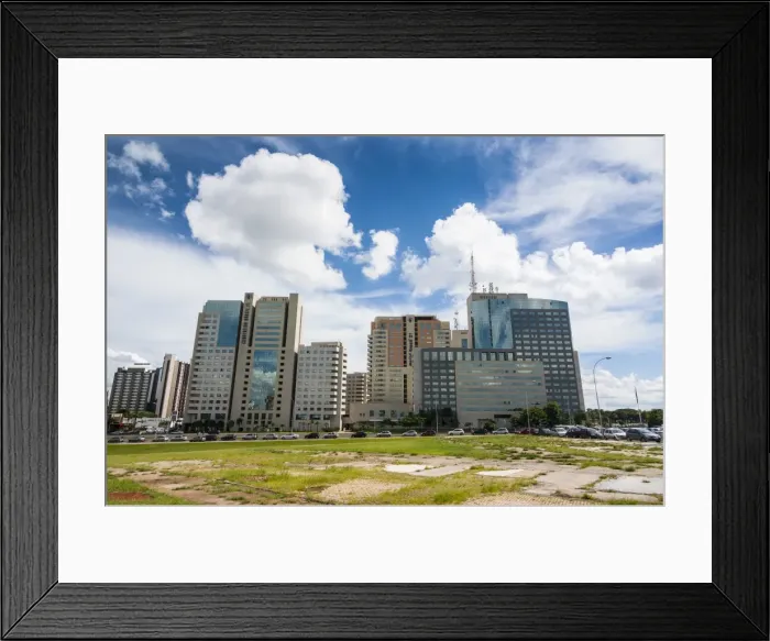 Framed Print : High rise buildings in the center of Brasilia, Brazil, South America Framed Print : High rise buildings in the center of Brasilia, Brazil, South America