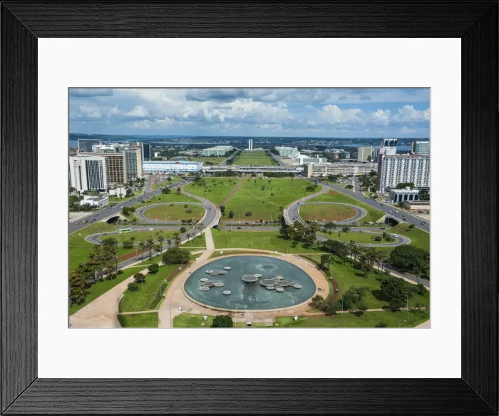 Framed Print : View from the Television Tower over Brasilia, Brazil, South America Framed Print : View from the Television Tower over Brasilia, Brazil, South America