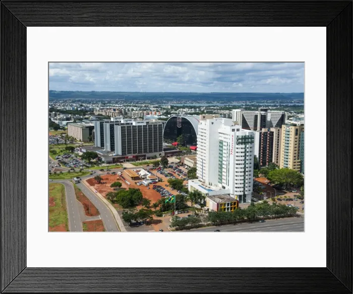 Framed Print : View from the Television Tower over Brasilia, Brazil, South America Framed Print : View from the Television Tower over Brasilia, Brazil, South America
