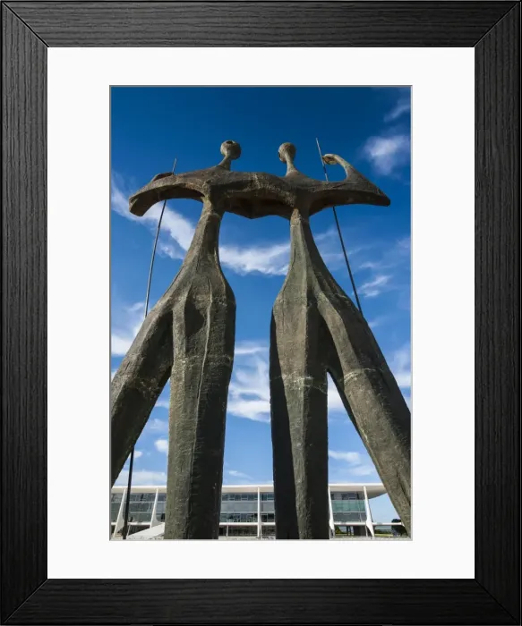 Framed Print : Dois Candangos (The Warriors), monument of builders of Brasilia, Brazil, South America Framed Print : Dois Candangos (The Warriors), monument of builders of Brasilia, Brazil, South America