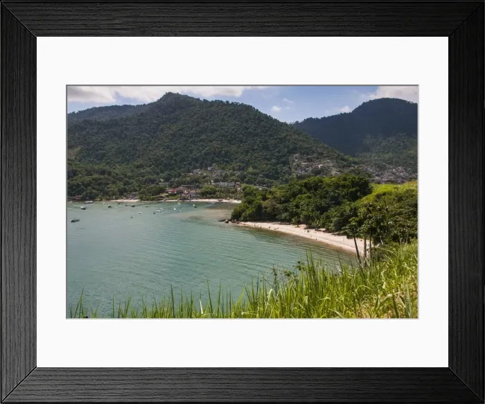 Framed Print : Little bay between Paraty and Rio de Janeiro, Brazil, South America Framed Print : Little bay between Paraty and Rio de Janeiro, Brazil, South America