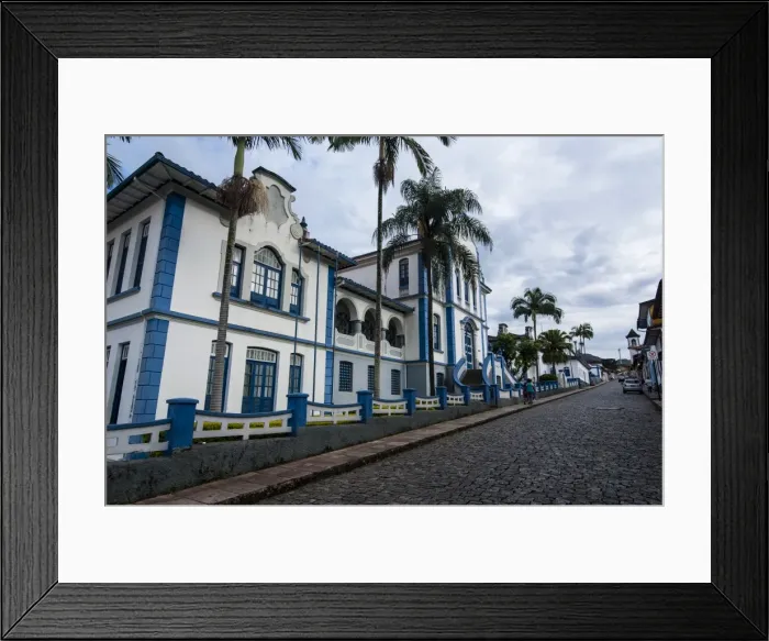 Framed Print : Historical colonial buildings in Mariana, Minas Gerais, Brazil, South America Framed Print : Historical colonial buildings in Mariana, Minas Gerais, Brazil, South America