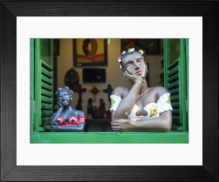 Framed Print : Traditional puppets in a window in Sao Joao del Rei, Minas Gerais, Brazil, South America Framed Print : Traditional puppets in a window in Sao Joao del Rei, Minas Gerais, Brazil, South America