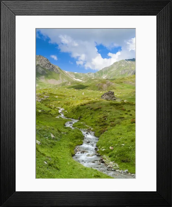 Framed Print : Creek, Mont Fallere, Aosta Valley, Italian Alps, Italy, Europe Framed Print : Creek, Mont Fallere, Aosta Valley, Italian Alps, Italy, Europe