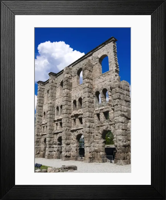 Framed Print : Roman Theater (Teatro Romano), Aosta, Aosta Valley, Italian Alps, Italy, Europe Framed Print : Roman Theater (Teatro Romano), Aosta, Aosta Valley, Italian Alps, Italy, Europe