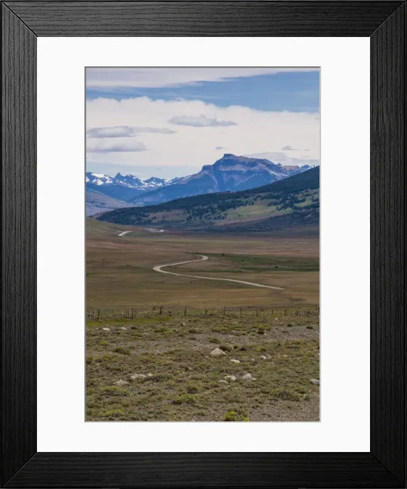 Framed Print : Road leading through the Torres del Paine National Park, Patagonia, Chile, South America Framed Print : Road leading through the Torres del Paine National Park, Patagonia, Chile, South America