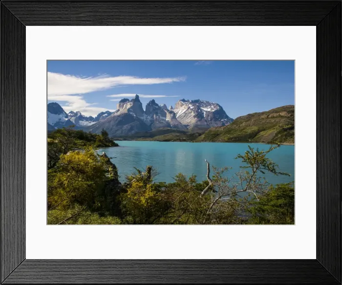 Framed Print : Lake Pehoe in the Torres del Paine National Park, Patagonia, Chile, South America Framed Print : Lake Pehoe in the Torres del Paine National Park, Patagonia, Chile, South America