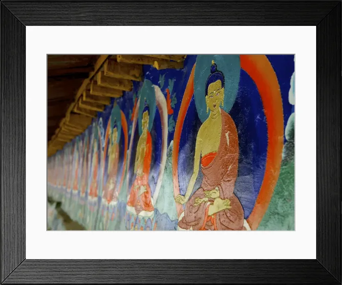 Framed Print : Buddhist wall paintings at Tashilhunpo (Tashilunpo) monastery, Shigatse (Xigaze) (Xigatse), Tibet, China, Asia Framed Print : Buddhist wall paintings at Tashilhunpo (Tashilunpo) monastery, Shigatse (Xigaze) (Xigatse), Tibet, China, Asia