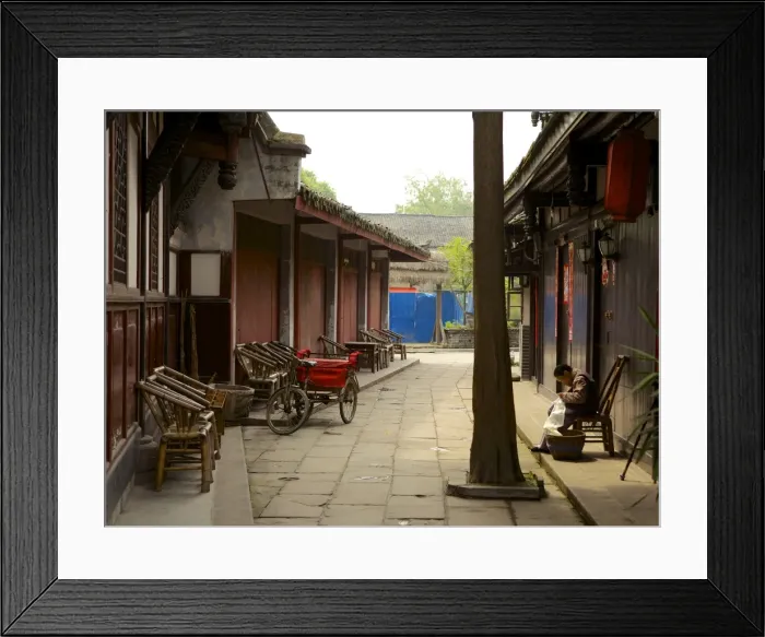 Framed Print : Luodai Ancient Town, Chengdu, Sichuan Province, China, Asia