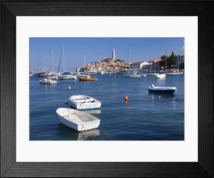 Framed Print : Harbour and the old town with the cathedral of St. Euphemia, Rovinj, Istria, Croatia, Adriatic, Europe Framed Print : Harbour and the old town with the cathedral of St. Euphemia, Rovinj, Istria, Croatia, Adriatic, Europe