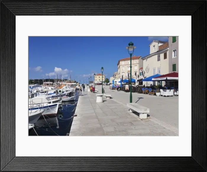 Framed Print : Harbour and promenade in the old town, Rovinj, Istria, Croatia, Europe Framed Print : Harbour and promenade in the old town, Rovinj, Istria, Croatia, Europe