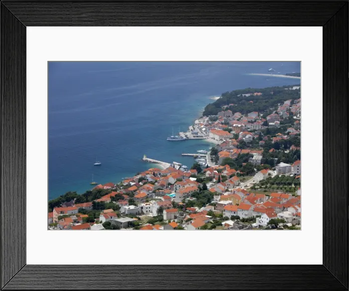Framed Print : High view of Bol and harbour, Brac Island, Dalmatian Coast, Croatia, Europe Framed Print : High view of Bol and harbour, Brac Island, Dalmatian Coast, Croatia, Europe