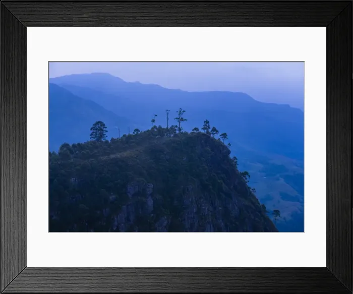 Framed Print : View over mountains from Haputale in the Sri Lanka Hill Country landscape at sunrise, Nuwara Eliya District, Sri Lanka, Asia Framed Print : View over mountains from Haputale in the Sri Lanka Hill Country landscape at sunrise, Nuwara Eliya District, Sri Lanka, Asia