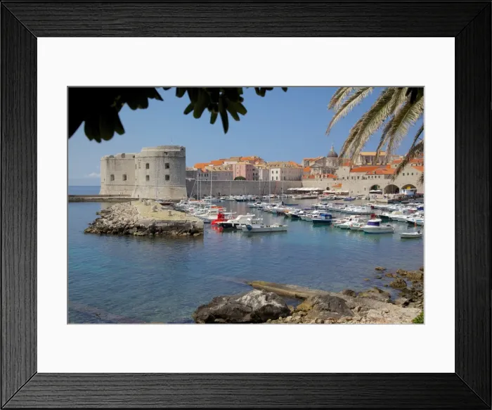 Framed Print : Harbour. Old Town, UNESCO World Heritage Site, Dubrovnik, Dalmatia, Croatia, Europe Framed Print : Harbour. Old Town, UNESCO World Heritage Site, Dubrovnik, Dalmatia, Croatia, Europe