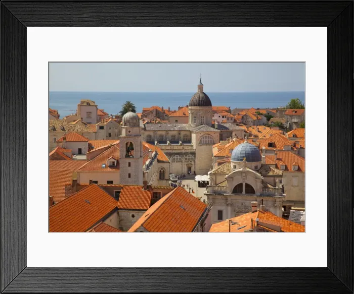 Framed Print : Old Town rooftops and Cathedral dome, UNESCO World Heritage Site, Dubrovnik, Dalmatia, Croatia, Europe Framed Print : Old Town rooftops and Cathedral dome, UNESCO World Heritage Site, Dubrovnik, Dalmatia, Croatia, Europe