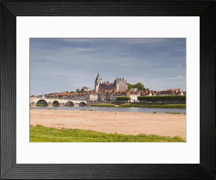 Framed Print : The town of Gien in front of the River Loire, Loiret, Centre, France, Europe Framed Print : The town of Gien in front of the River Loire, Loiret, Centre, France, Europe