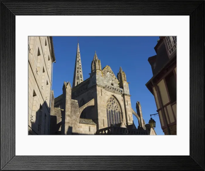 Framed Print : St. Yves cathedral dating from the 14th century, Treguier, Brittany, France, Europe Framed Print : St. Yves cathedral dating from the 14th century, Treguier, Brittany, France, Europe
