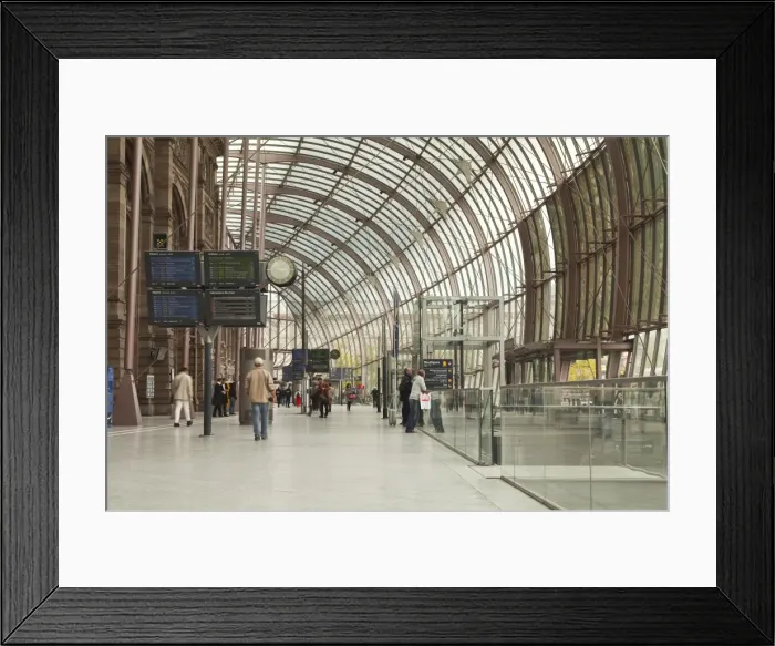 Framed Print : The railway station in Strasbourg, Bas-Rhin, Alsace, France, Europe Framed Print : The railway station in Strasbourg, Bas-Rhin, Alsace, France, Europe