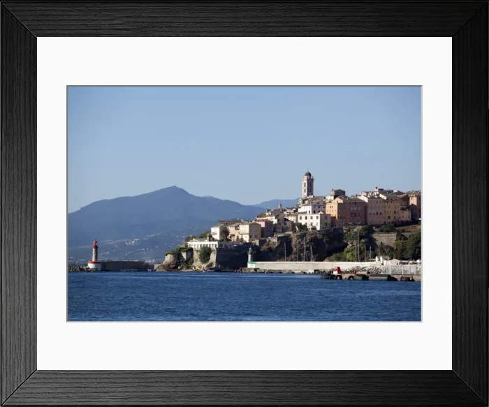 Framed Print : View of the old town, Bastia, Corsica, France, Mediterranean, Europe Framed Print : View of the old town, Bastia, Corsica, France, Mediterranean, Europe