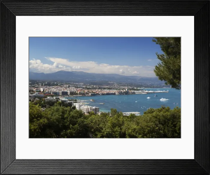 Framed Print : View over town and bay from Phare d Antibes, Antibes, Cap d Antibes, Provence-Alpes-Cote d Azur, French Riviera, Provence, France, Mediterranean, Europe Framed Print : View over town and bay from Phare d Antibes, Antibes, Cap d Antibes, Provence-Alpes-Cote d Azur, French Riviera, Provence, France, Mediterranean, Europe