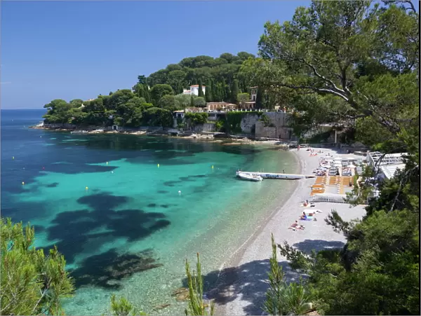 Paloma Beach, Saint-Jean-Cap-Ferrat, Provence-Alpes-Cote d Azur, Provence, France, Mediterranean, Europe